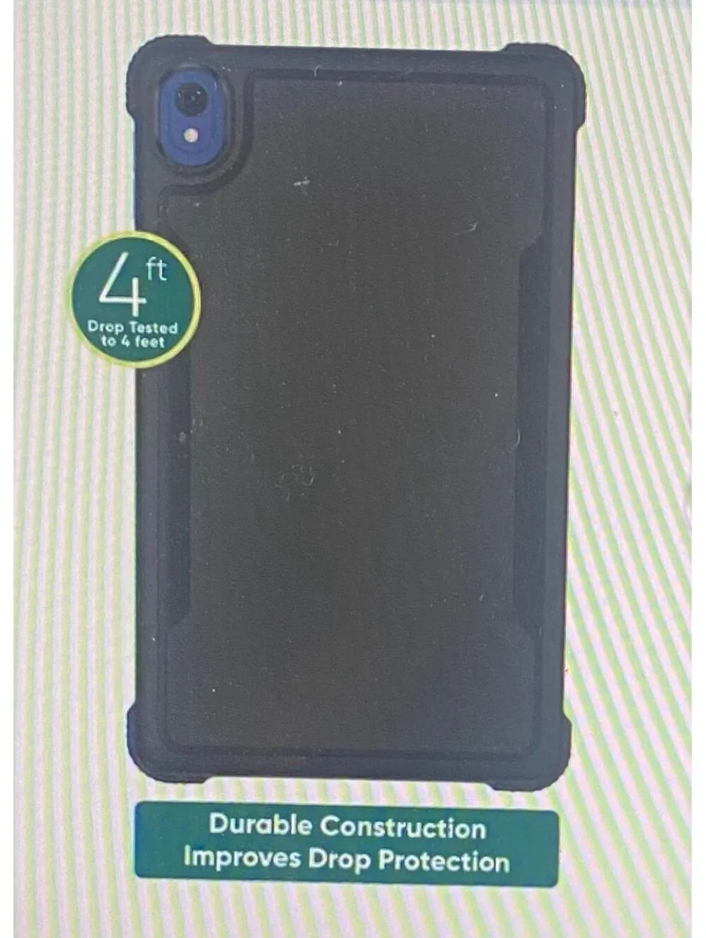 Onn Protective Grip Tablet Case for 7” Tablet (2024 Model) Black
